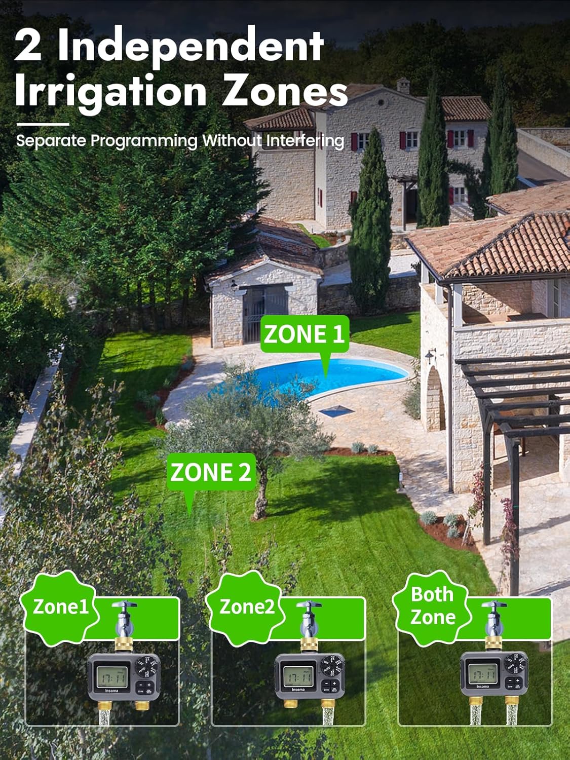 Dual Outlets Smart Irrigation  - огляд і ціна Timer Dual Outlet