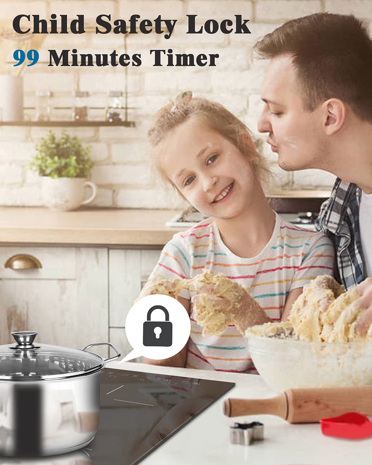 Karinear 12 Inch Induction Coo - огляд і ціна Timer Dual Outlet