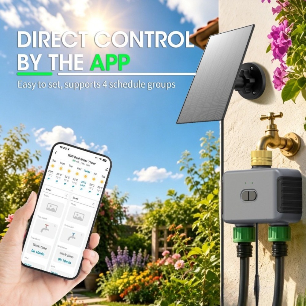 WiFi Dual Outlet Smart Water T - огляд і ціна Timer Dual Outlet